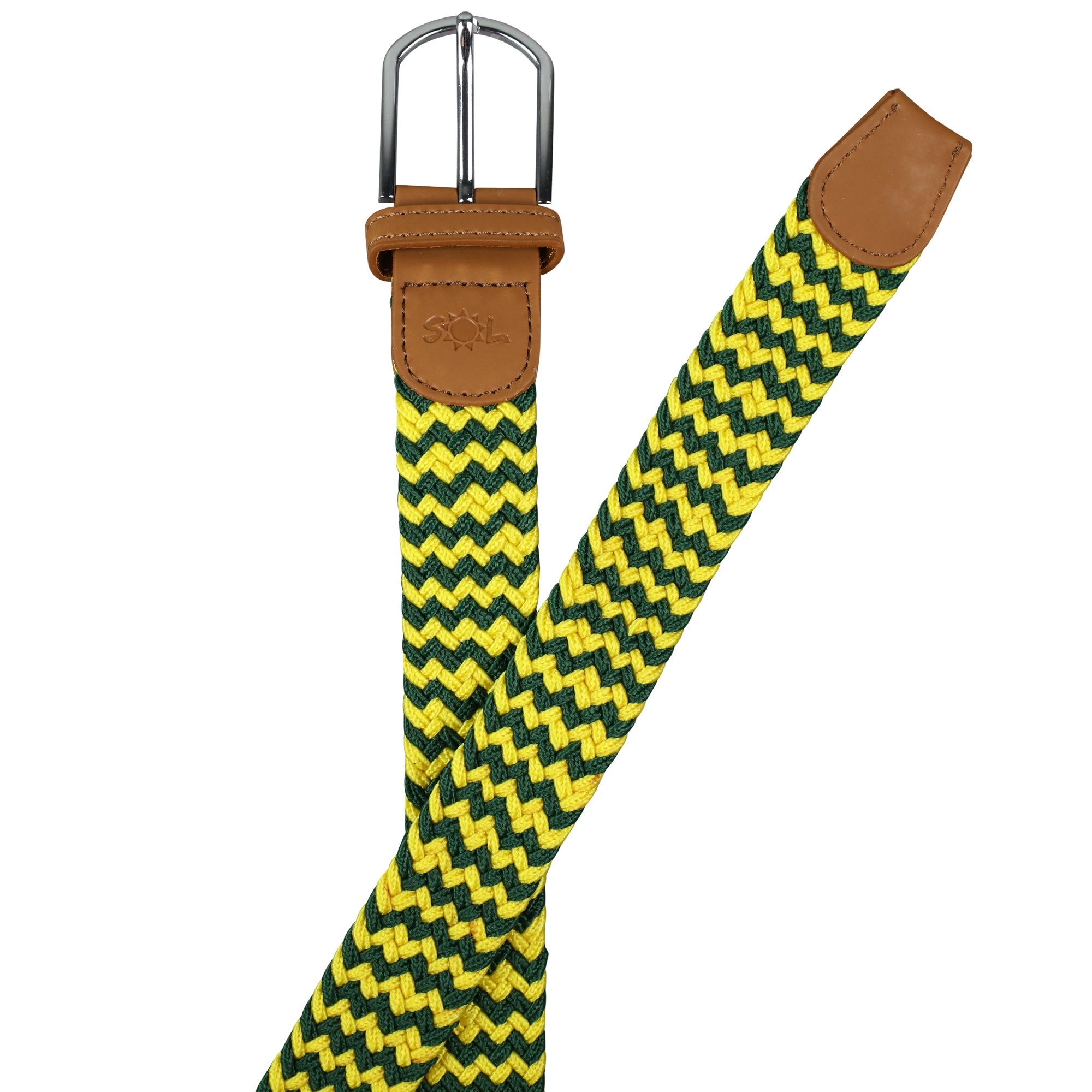yellow golf belt